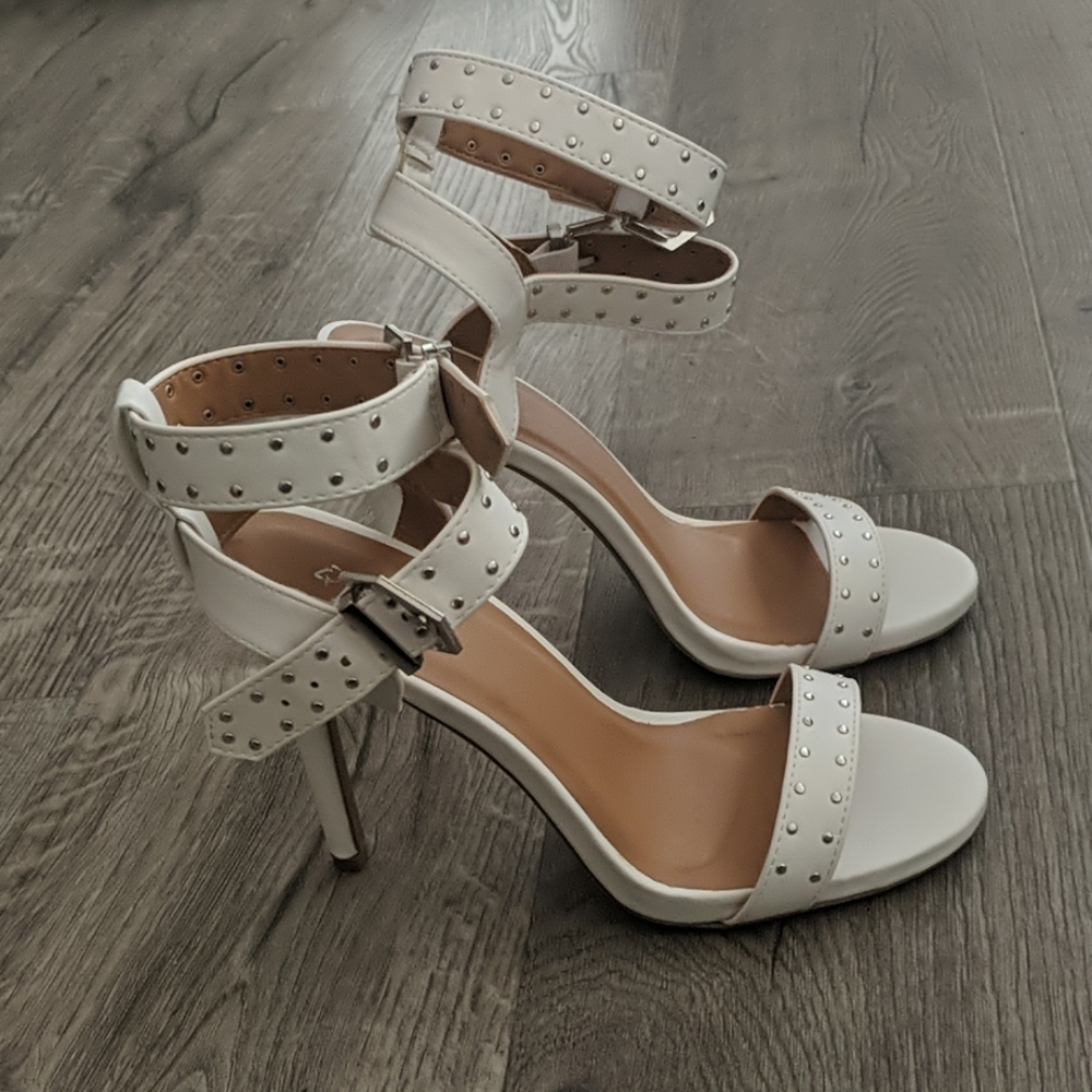 Qupid Strapped and Studded Stilettos